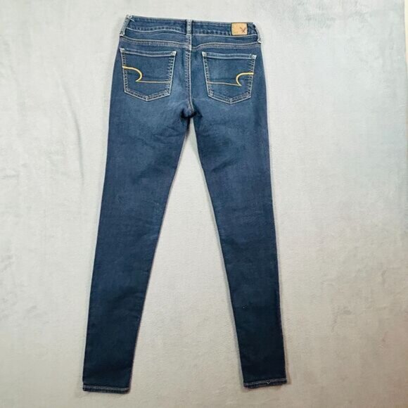American Eagle Jeans Womens Size 2 Jegging Dark Wash‎ Stretch Denim AEO - Picture 6 of 13